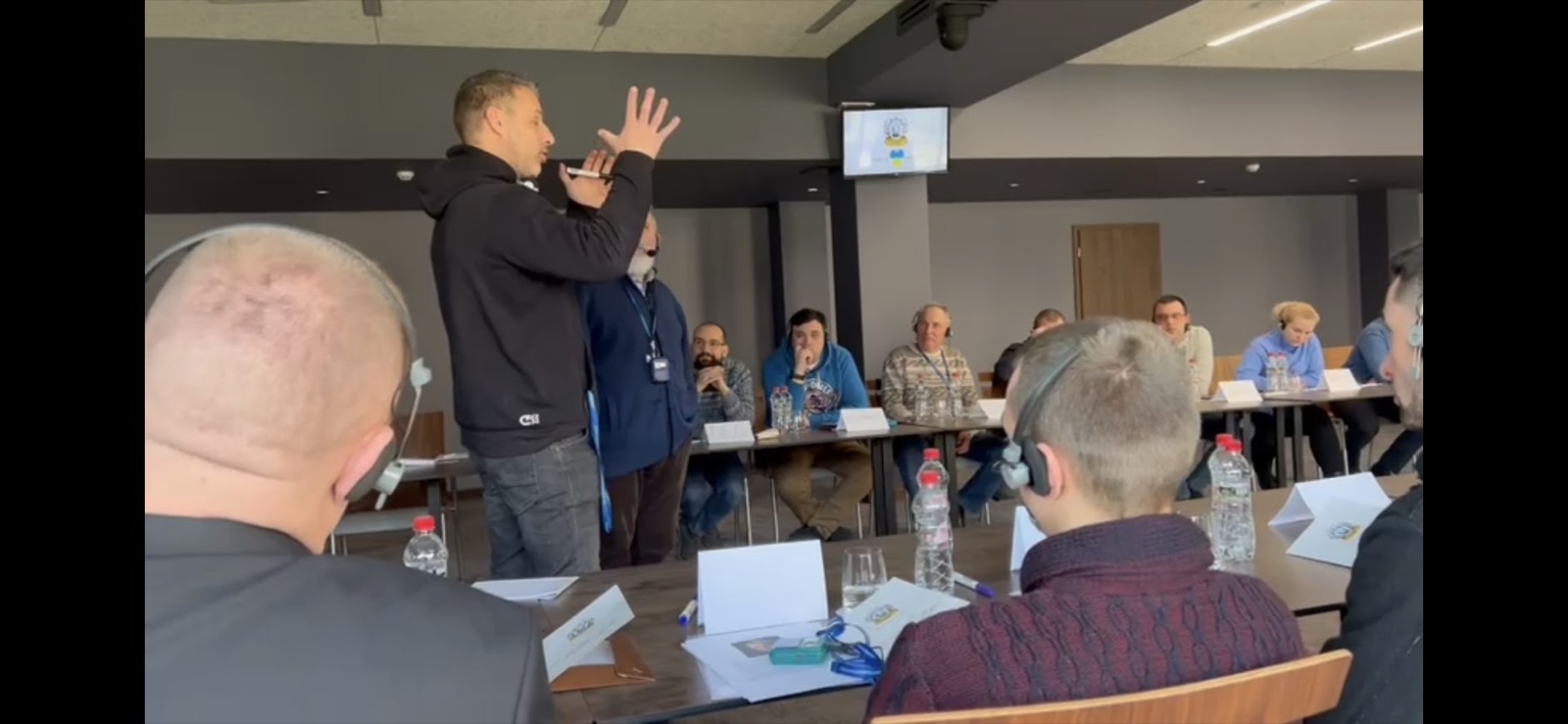 Maikel Menkhorst tijdens een training